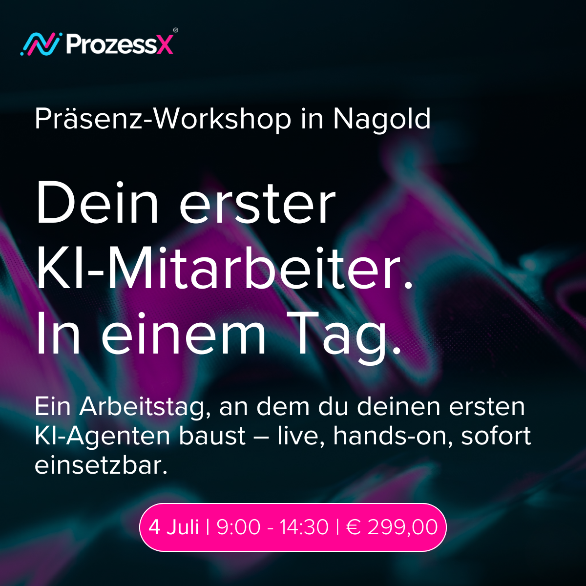 Ticket: Dein erster KI-Mitarbeiter. In einem Tag.